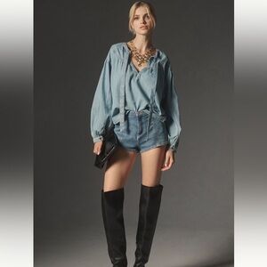 Pilcro low rise micro shorts